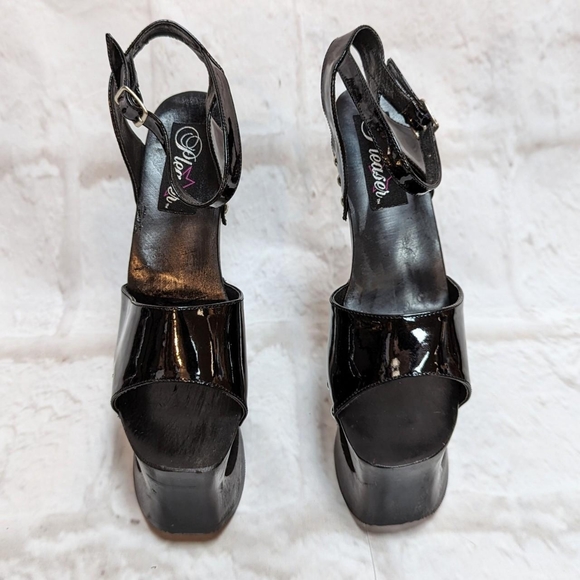 Pleaser wood platform cutout heels (Size 9) - Picture 3 of 4